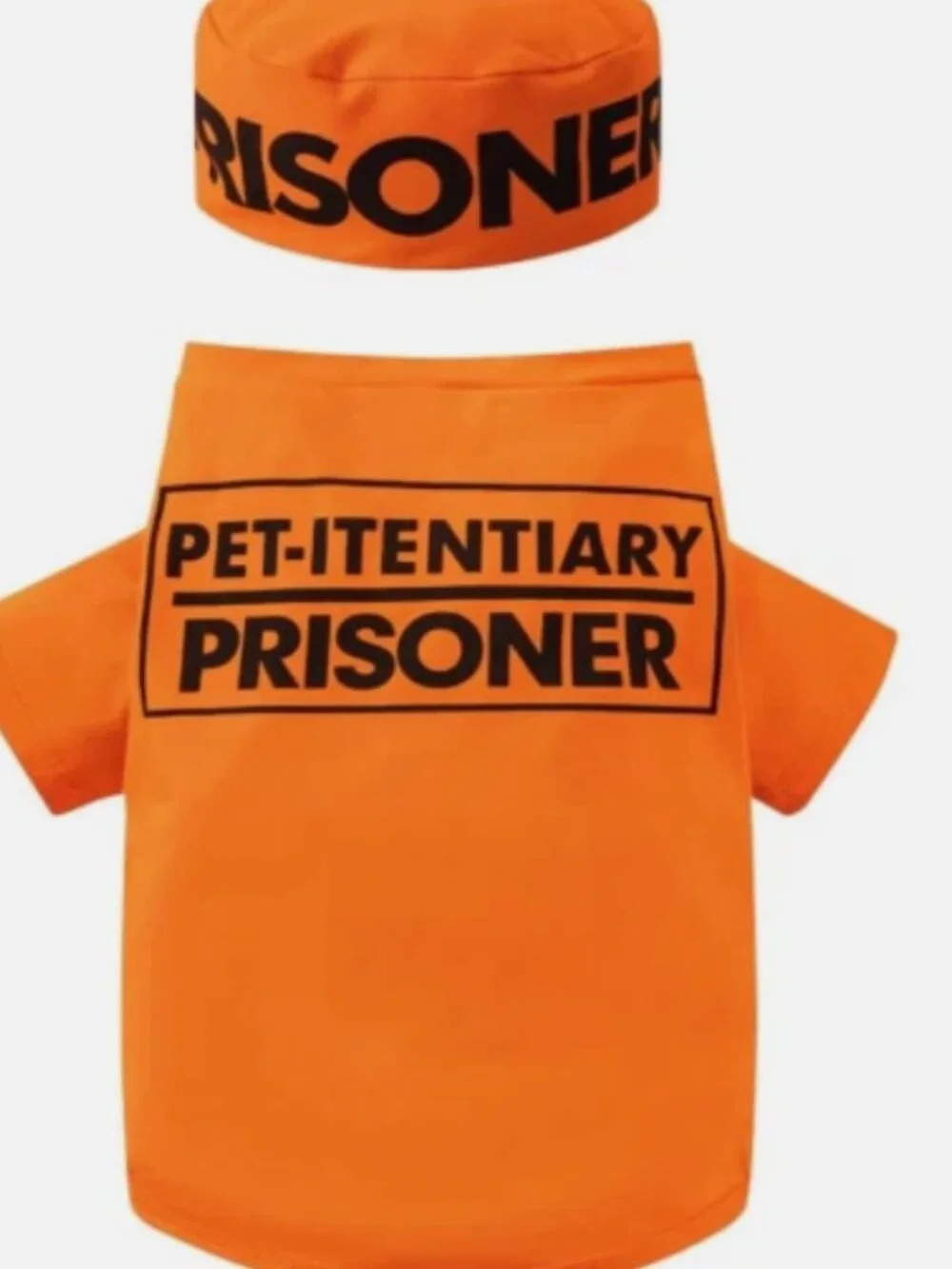 Prisoner Pet Costume Prisoner Halloween Costume for Small Dogs Cats (X-Large)
